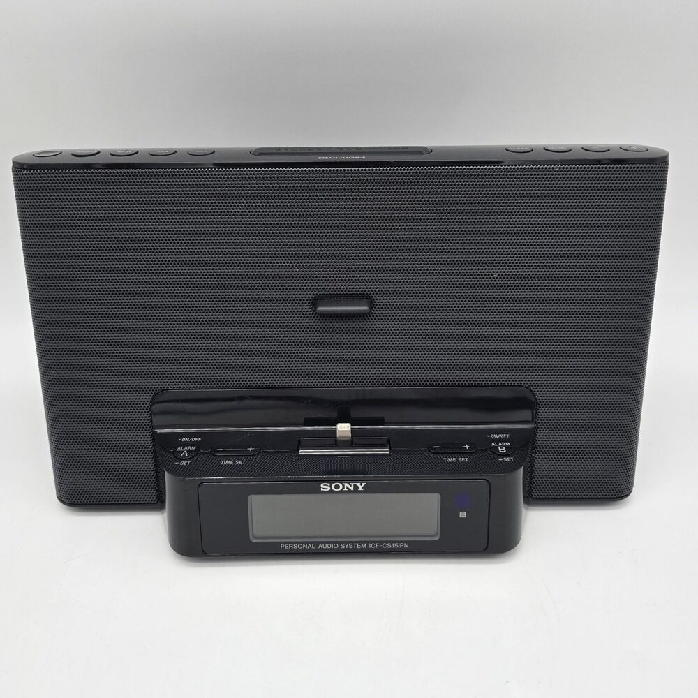 Sony Personal Audio System ICF-CS15iPN TESTED NO REMOTE